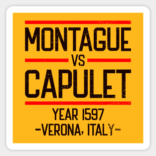 Montague vs Capulet Sticker